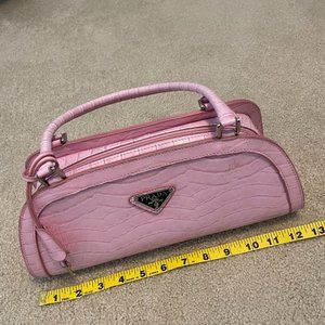 Copy of the Pink Saffiano Leather Prada Top-Handle Bag